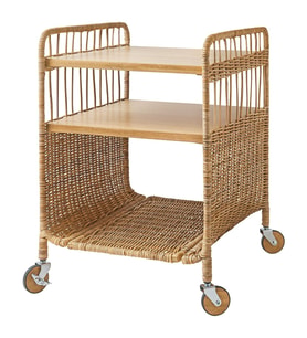 Yan Sehpa, Rattan, 37x53 cm