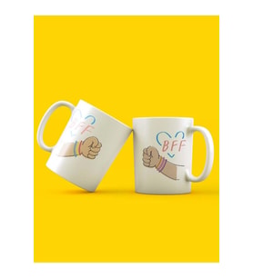 Best Friends Forever BFF Tasarım 2'li Kupa Seti
