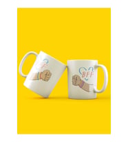 Best Friends Forever BFF Tasarım 2'li Kupa Seti