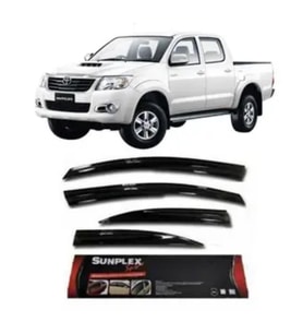 Toyota Hilux Mugen Cam Rüzgarlığı 2004-2022 arası 4'lü Sunplex (Beyaz)