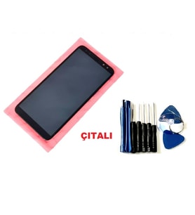 Tkgz Mate 10 Lite Uyumlu Lcd Ekran Dokunmatik - FULL ÇITALI +TAMİR SETİ SİYAH