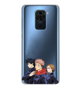 Xiaomi Redmi NOTE 9 Uyumlu Jujutsu Kaisen Tasarımlı Şeffaf Telefon Kılıfı