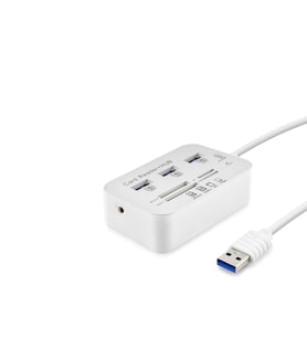 Usb3.0 Hub Combo 3*Usb3.0 + Ms + Sd + M2 + Tf 20Cm Beyaz HDX7028