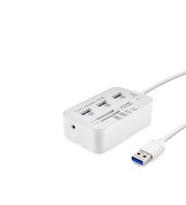 Usb3.0 Hub Combo 3*Usb3.0 + Ms + Sd + M2 + Tf 20Cm Beyaz HDX7028
