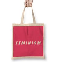 Feminism Slogan Bez Çanta Uzun Saplı