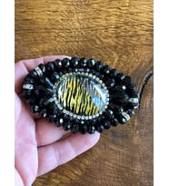 9X6 CM TAŞ İŞLEME APOLET BONCUK İŞLEME APLİKE ARMA