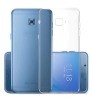 Samsung Galaxy C7 Uyumlu Kılıf Zore Süper Silikon Kapak (Renksiz)