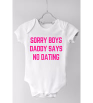 Kız Bebek Beyaz Sorry Boys Çıtçıtlı Body Zıbın