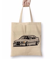 Bmw Stanced out E36 Gray Bez Çanta Uzun Saplı