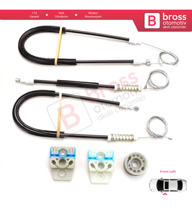 VW Passat B6 3C 3C2 3C5 2005-2011 4/5 Kapı 3C1837461 İçin Elektrikli Ön Sol Cam Kriko Tamir Seti