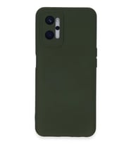 Newface Realme 9i 4G Kılıf Nano içi Kadife Silikon - Koyu Yeşil