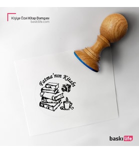 Kişiye Özel Kitap Damgası Kitap Mührü Kaşe Kitap Mühür Özel Damga 291