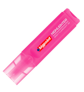 Bigpoint Fosforlu Kalem Pembe x 12 Adet