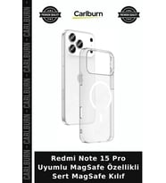 Redmi Note 15 Pro Uyumlu MagSafe Özellikli Sert MagSafe Kılıf Cep Kılıfı Telefon Kapak Cihaz Örtüsü