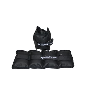 Delta 0,5 Kg x 2 Adet Toplam 1 Kg El Ayak Bilek Kas Güçlendirici Ağırlık Seti Kum Ağırlık Torbası Si