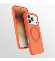 Lexroo Honor 600 Pro 5G Kılıf M-safe Şarj Özellikli Standlı Samara Kılıf - Turuncu