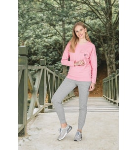 Jiber Kadın Eşofman Takımı - 3684P (Pembe)