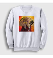 Presmono Unisex Beyaz Mary Anime kakegurui Sweatshirt 240038tt