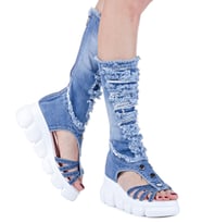Sandalet Kot Bot Spor Çizme / Sandalet Kot Bot / Kadın Çizme Sandalet / Sandalet Kot Ayakkabı / Doğum Günü Hediyesi