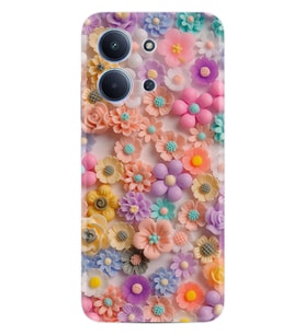 Xiaomi Redmi 15C Kılıf Boutique Baskılı Resimli Rengarenk Papatyalar Pcode -060