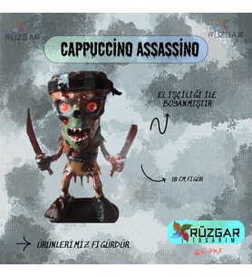 Cappucino Assasino Zombie 12 Cm Figür- Zombies Brainrot Tung Tung Tung Sahur Karakteri