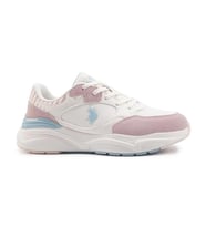 U.s. Polo Assn. Blossom 4Fx Kadın Bej-Pudra-Mavi Sneaker Ayakkabı