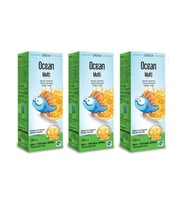 Ocean Multi Balık Yağı Şurup 150 ml 3'lü Paket Ballı Portakallı