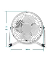 Hadron HDX7252 18 CM Metal Masaüstü USB Vantilatör Beyaz