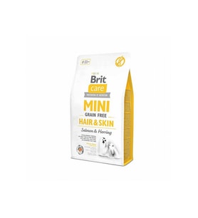 Brit Care Mini Hair Skin Somonlu ve Ringa Balıklı Tahılsız Köpek Maması 2kg
