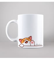 Sevimli Kedi Baskılı Kişiye Özel Kupa