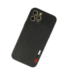 Newface iPhone 12 Pro Kılıf Loop Deri Silikon - Siyah
