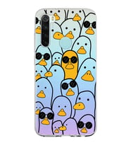 Xiaomi Redmi Note 8 Uyumlu Kapak Duck Tasarımlı Şeffaf Silikon Kılıf