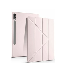 Samsung Galaxy X610 Tab S9 FE Plus 12.4 Kılıf Kalemlikli Mars Tablet Kılıfı - Rose Gold