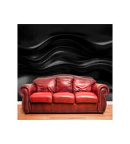 Dreamwall 3D Çizgili Neon Işık Desenli Isı Ve Ses Yalıtımlı Sağlıklı Tekstil Duvar Kağıdı (Siyah)