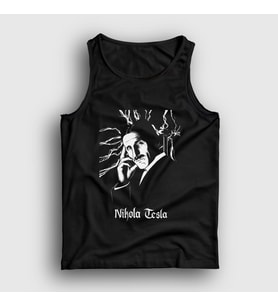 Presmono Unisex Siyah Electric Current Scientist Nikola Tesla Atlet 332208tt