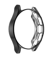 Samsung Galaxy Watch 4 Classic 46mm Silikon Parlak Renkli Kasa Koruyucu 02 (Siyah)