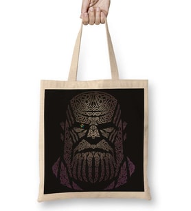 Thanos Tıtan Legends Bez Çanta Uzun Saplı