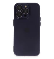 Durukar® iPhone 14 Pro Max Kılıf Luko Lens Silikon - Derin Mor