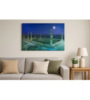 Mescid-i Nebevi Duvar Tablosu Resmi - İslami Hediye Seçeneği 40x60 Cm