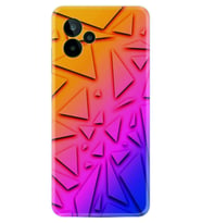 General Mobile GM 24 Pro Kılıf Silikon Desen Özel Seri Üçgenler 1635