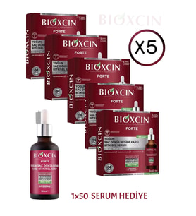 Bioxcin Fortte Yoğun Saç Dökülmesine Karşı Serum 3x50ml ( 5 ADET ) + ( 1 ADET 50 ML SERUM )