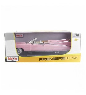 1969 Cadillac Eldorado Biarritz 1:18 Ölçekli Klasik Araba Pembe Renkli 30 Cm