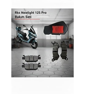 Rks Newlight 125 Pro Bakım Seti Ön-Arka Balata Ve Hava Filtresi 3Lü Set