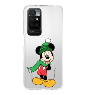 Redmi 10 2022 Uyumlu Kapak Mickey Mouse Tasarımlı Şeffaf Silikon Kılıf