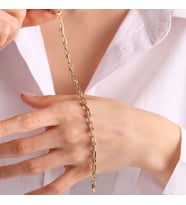Altın Tiffany Bileklik 14 Ayar (Çok Renkli)