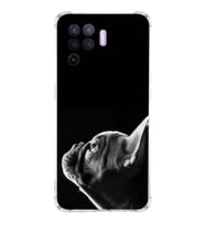 PrintiFy Oppo A94 Uyumlu Köpek 1 Baskılı Şeffaf Köşe Korumalı Antişok Kılıf