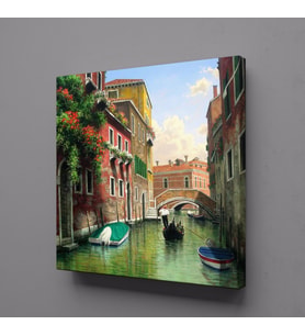 VENİCE KANVAS TABLO 40x40cm (Karışık)