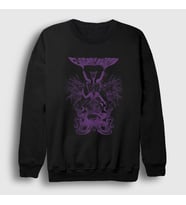 Presmono Unisex Siyah Baphomet Electric Wizard Sweatshirt 552933tt