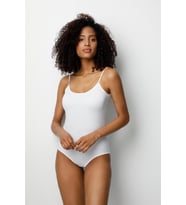 6 Adet Özlem Bayan İp Askılı Çıtçıtlı Body 303 (Beyaz)