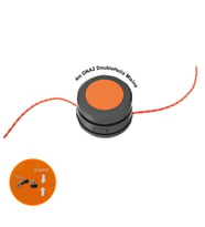 WORX WA0045 WG186E İçin 2.4mm 4Metre Çift Çıkışlı Duble Helix Spiral Burgulu Yedek Misina